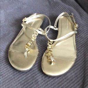 Gold sandals